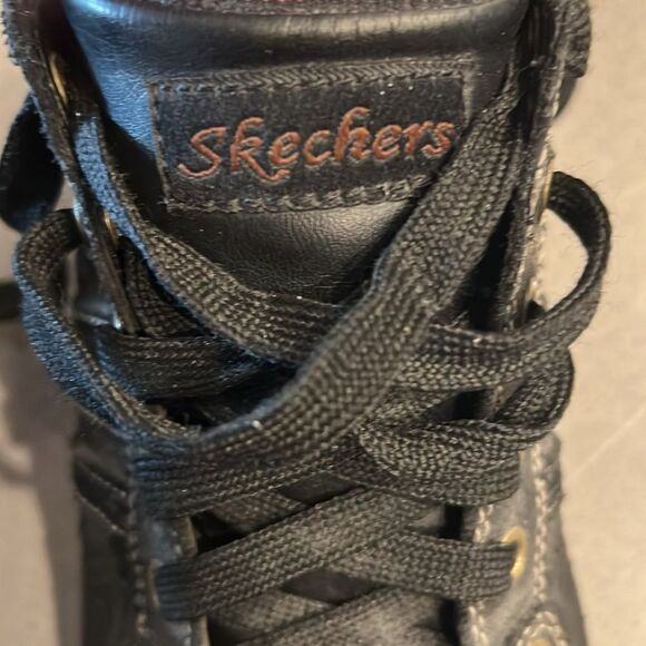 Vtg Y2K Sketchers Jammers Black Leather Platform, Size 8.5 - Picture 4 of 11